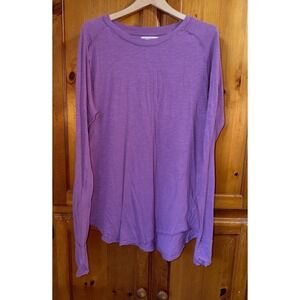 We The Free People Top Women's S Cotton T Tee Shirt Pink Knit Crew Oversized